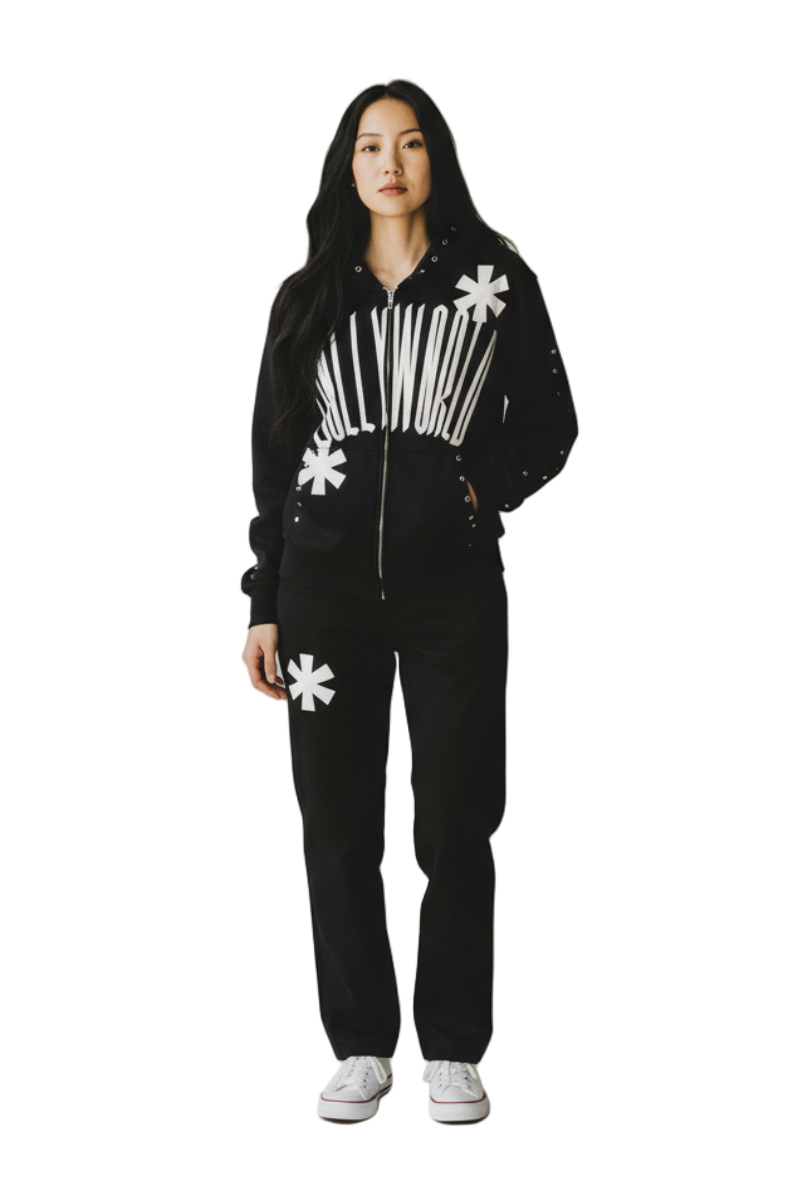 M0LLYW0RLD BLACK SWEATSUIT