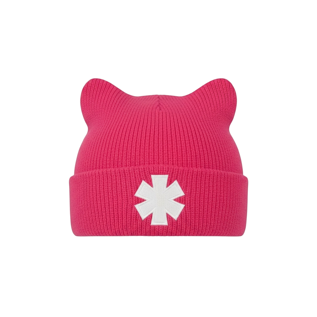 M0LLW0RLD PINK BEANIE