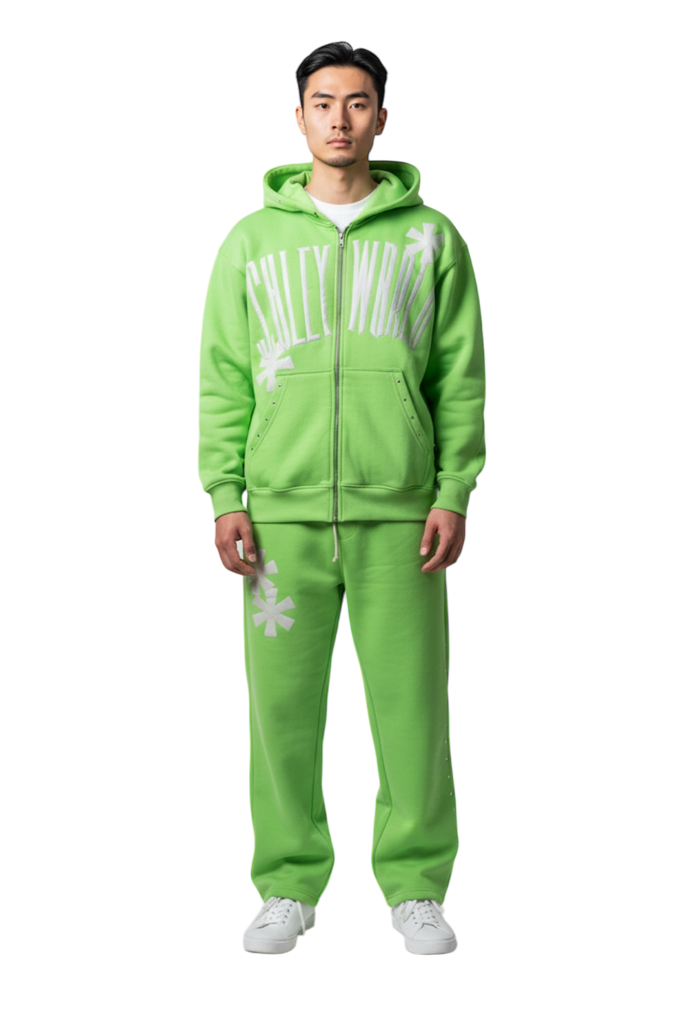 M0LLYW0RLD GREEN SWEATSUIT